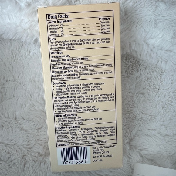 Brand New in box - Trader Joe’s Broad spectrum sunscreen - Picture 3 of 3